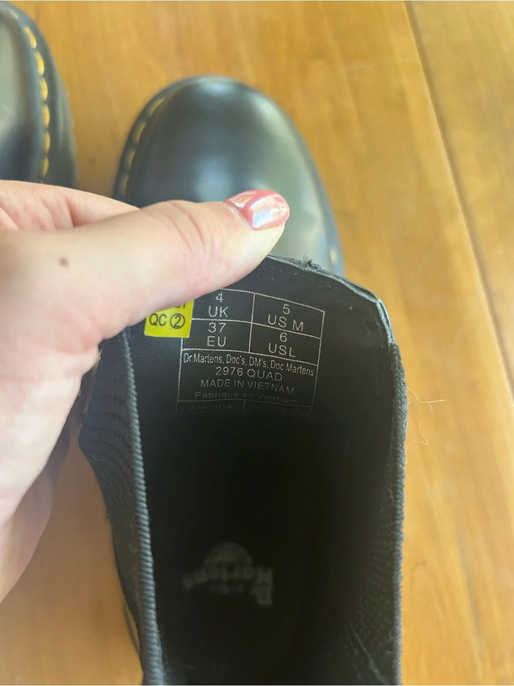 Dr. Martens Black Chelsea Platform Boots with Yellow Stitching
